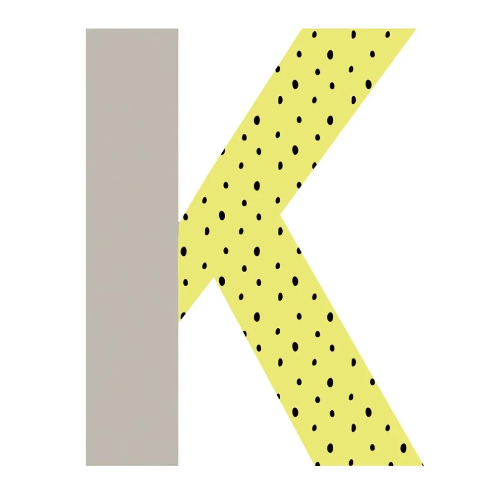 "Lilipinso muursticker Happy letter K image"