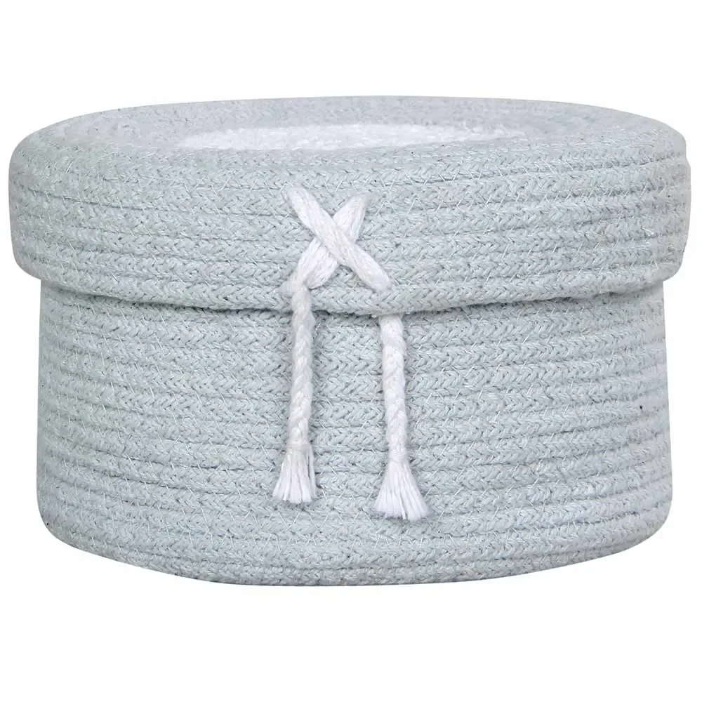 Lorena Canals mand met deksel groot blauw