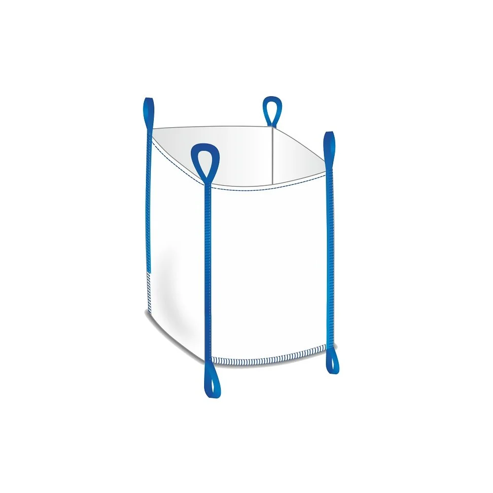 "Big bag 1000 kg, open bovenkant, 90x90x90 cm, met 2 lussen onderaan image"
