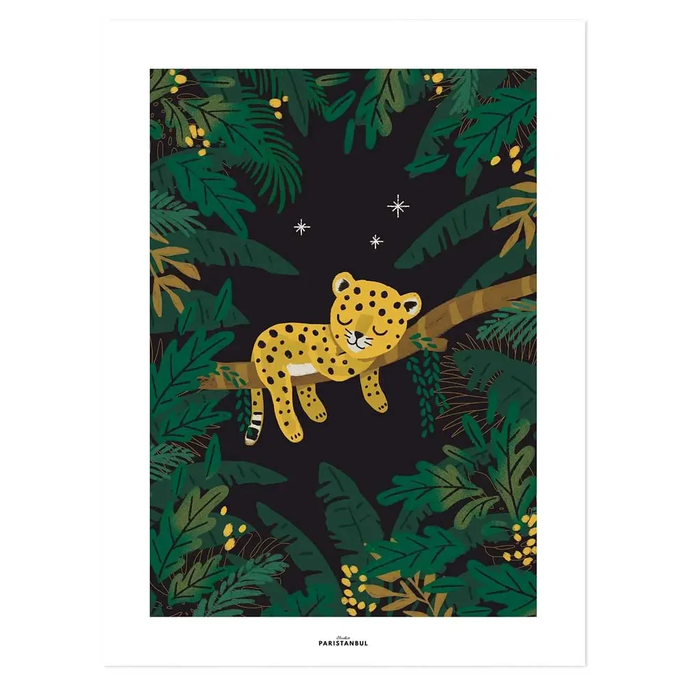 "Lilipinso poster moe cheetah op tak donker image"