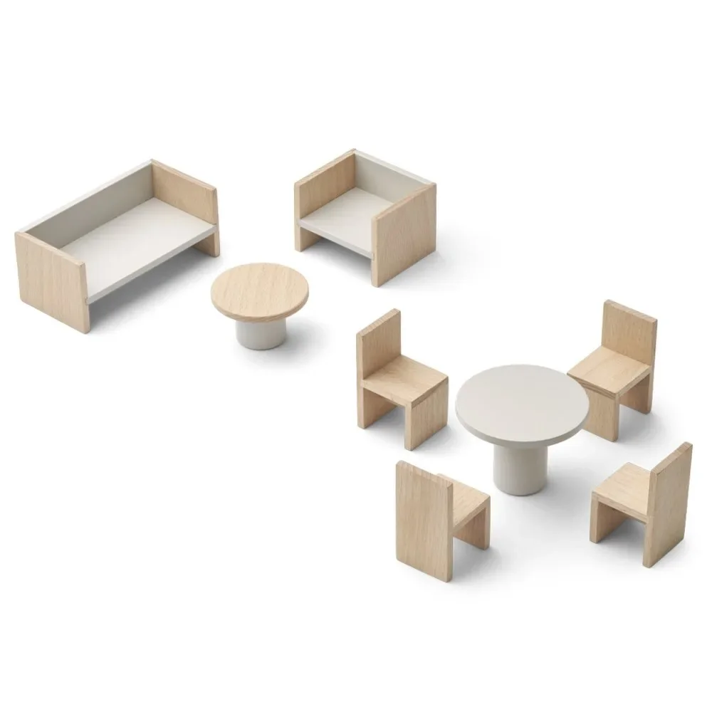 Liewood "Gillian" poppenhuis meubeltje beige