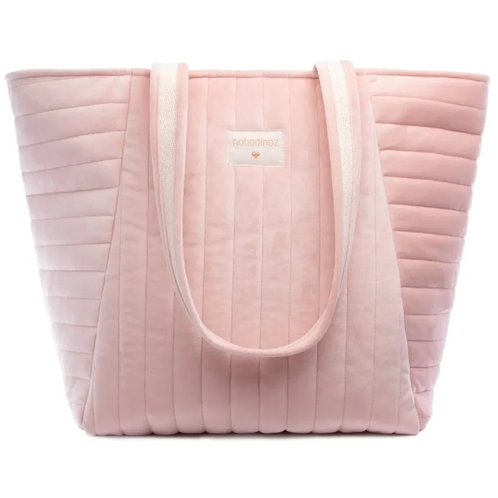 "Nobodinoz wisseltas/schoudertas Savanna roze fluweel image"