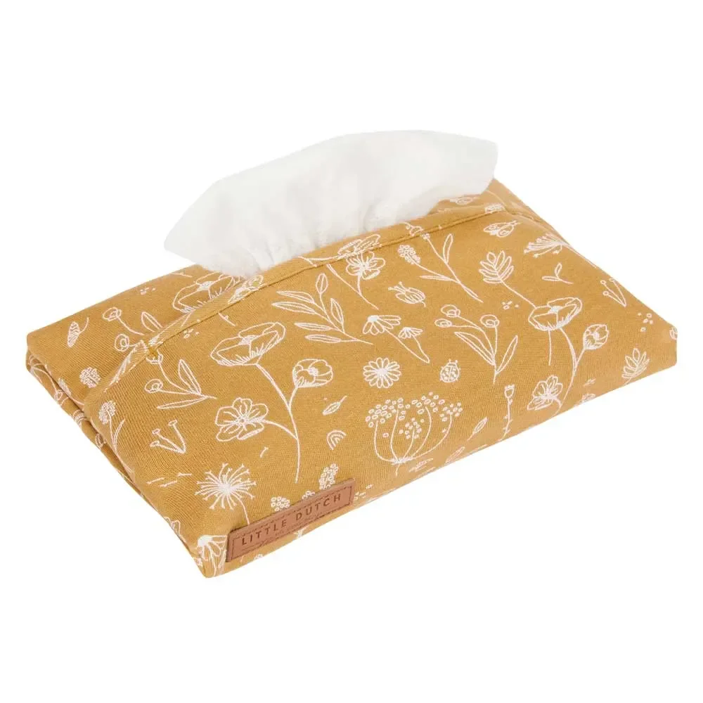 Little Dutch Feuchttuch Box Bezug Wild Flowers ocker