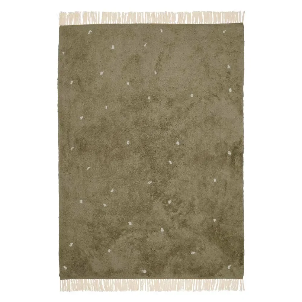 "Little Dutch tapijt stippen olijf 170 x 120 image"