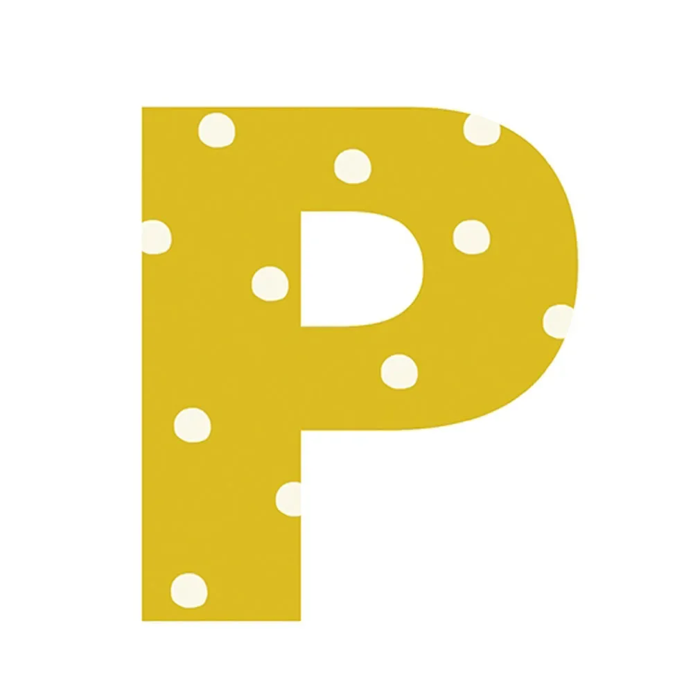 "Lilipinso sticker letter gestippeld P image"