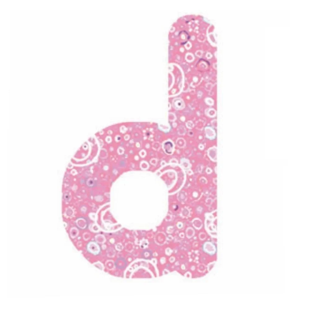 "Lilipinso sticker roze letter d image"