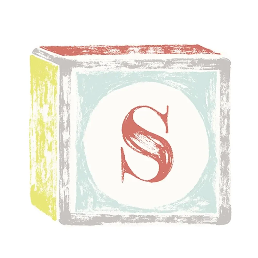 "Lilipinso sticker letter op kubus S image"