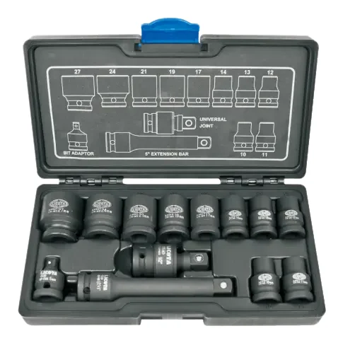 "13-delige Slagmoersleutel Dopsleutelset 1/2 inch - 10-27mm image"