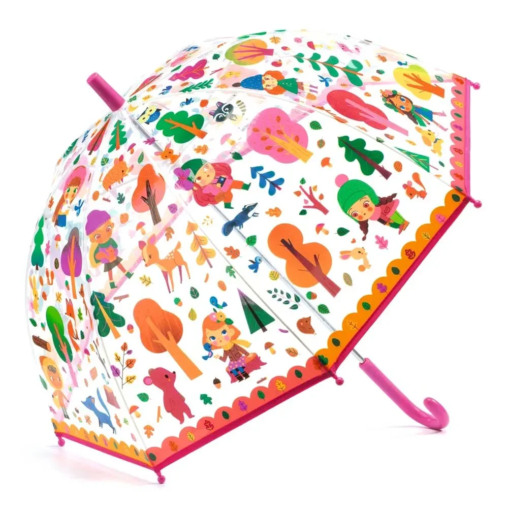 "Djeco kinderparaplu meisje in het bos roze image"