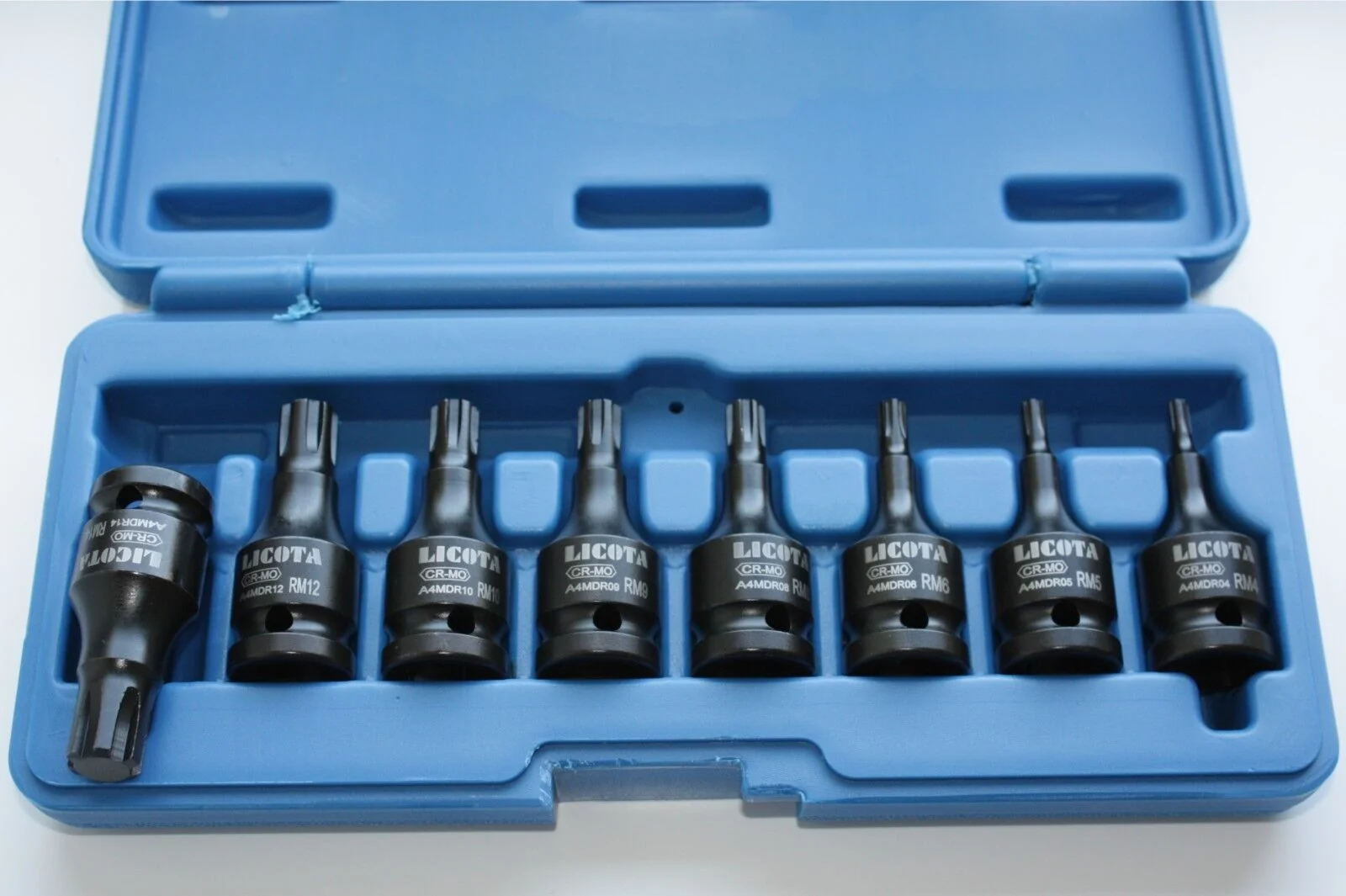"Slagmoersleutel Doppen Set, 8-delig, Ribe M4-M14, 1/2 inch image"