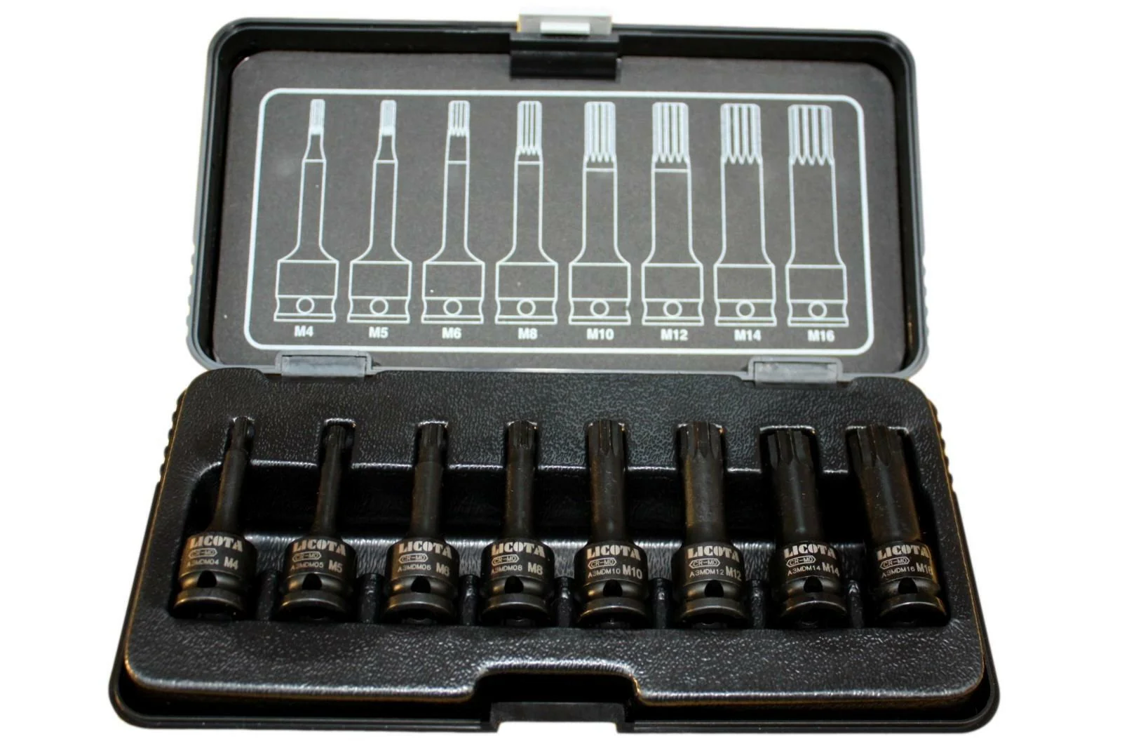 "Slagschroevendraaier Doppenset 3/8 inch, Spline - Cr-Mo image"