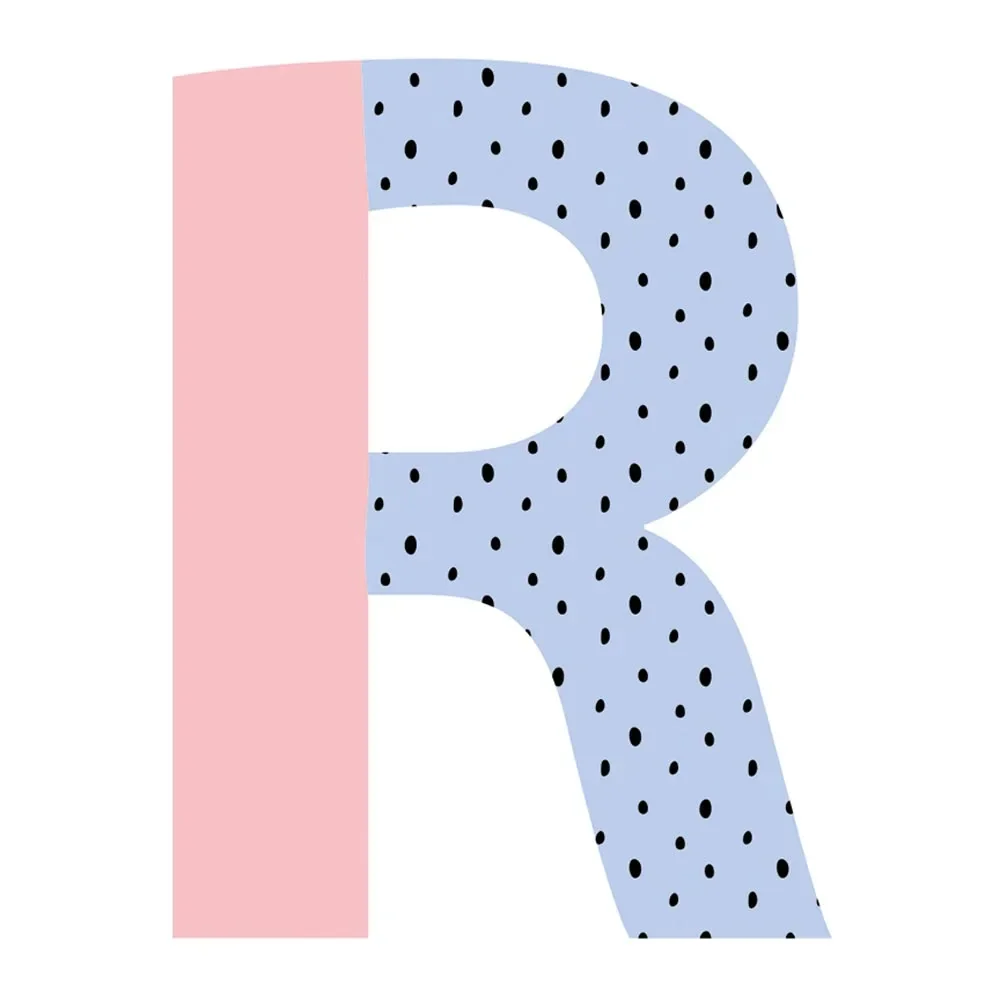 "Lilipinso muursticker vrolijke letter R image"