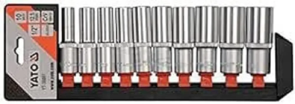 "Dopsleutelset 1/2 inch, 10-delig, 10-24mm, Cr-V image"