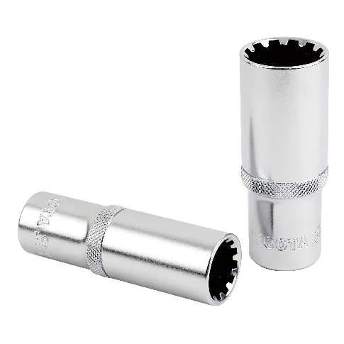 "Vielzahn Dopsleutel 1/2 inch, 15mm, Lange Uitvoering - CrV Staal image"