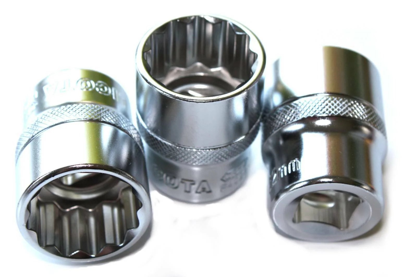 Dopsleutel 19mm, 1/2" dop, Cr-V, Industriële kwaliteit