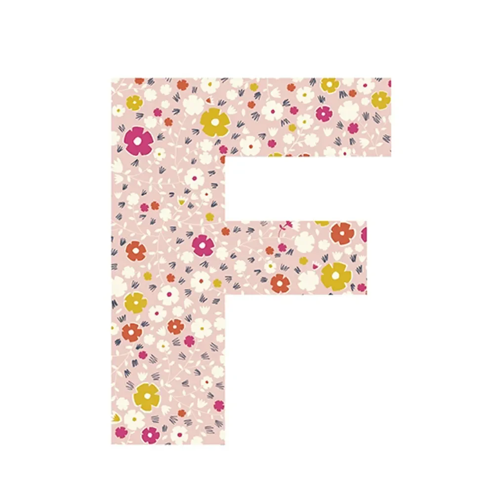 "Lilipinso sticker letter gebloemd F image"
