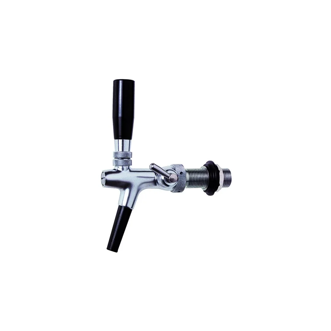 "Tapkraan bierkraan compensatorkraan zelfsluitend - versie 10 mm, chroome, draadlengte: 35 mm image"