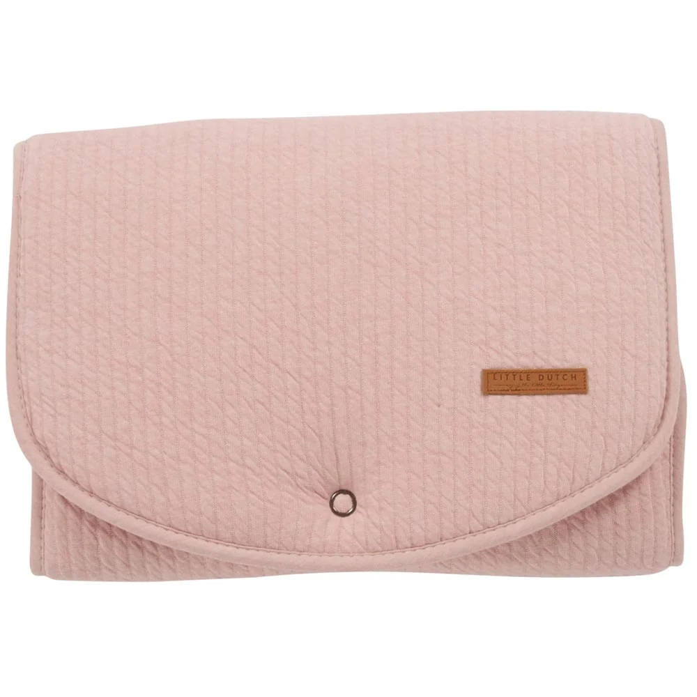 "Little Dutch aankleedmat, uni roze "Pure Pink" image"