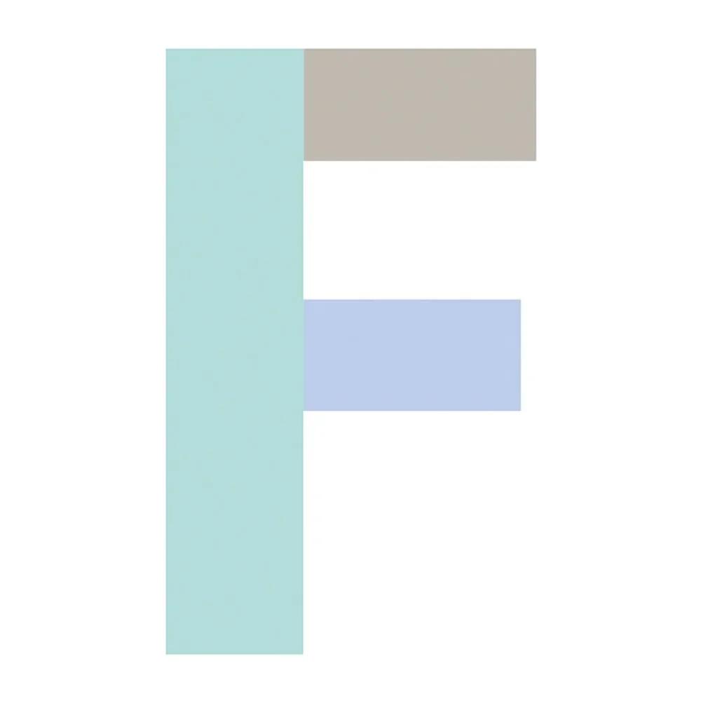 "Lilipinso muursticker Happy letter F image"