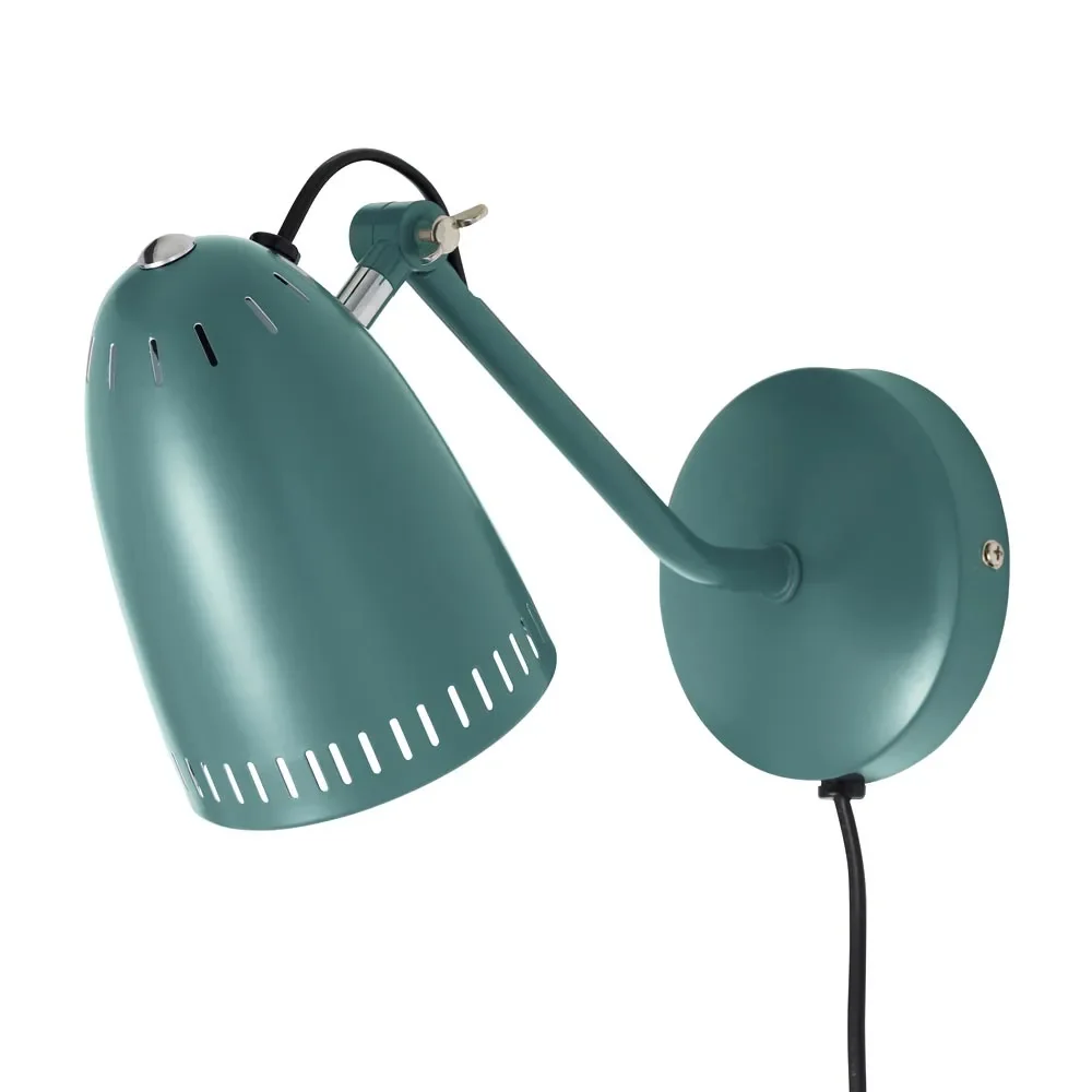"Superliving wandlamp metaal "Dynamo" mat donker mint image"