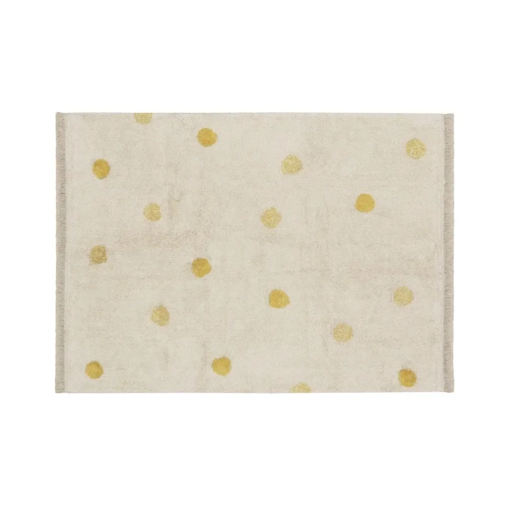 Lorena Canals wasbaar tapijt "Hippy Dots" honing