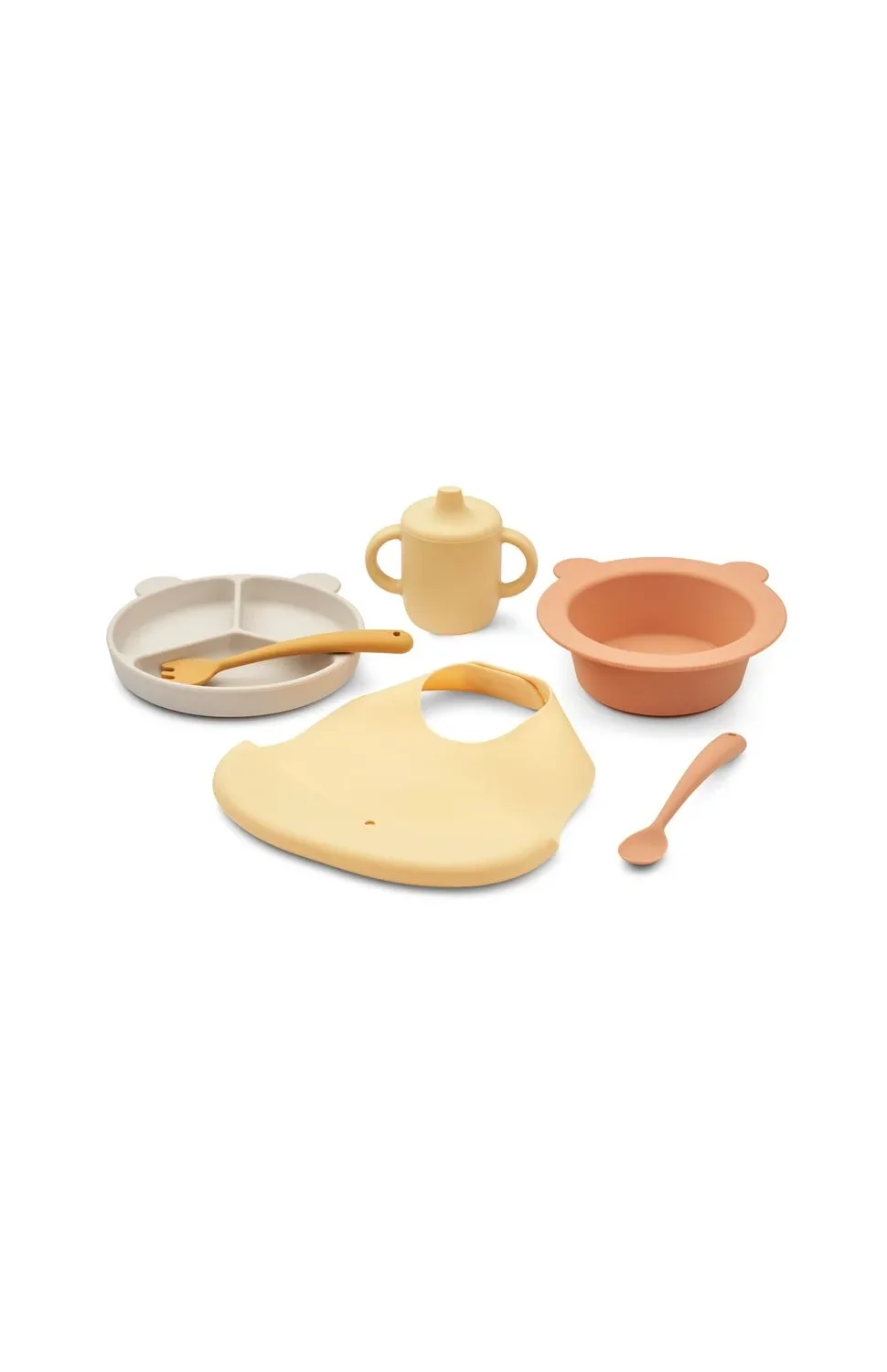 "Liewood Gift Kinderservies set - Stina, Kleur: Gele mello multi mix image"