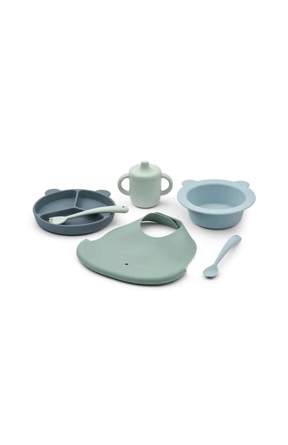 "Liewood Gift Kinderservies set - Stina, Kleur: Stoffige munt multi mix image"