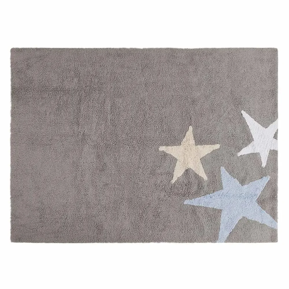 Lorena Canals Tapijt 3 sterren grijs blauw