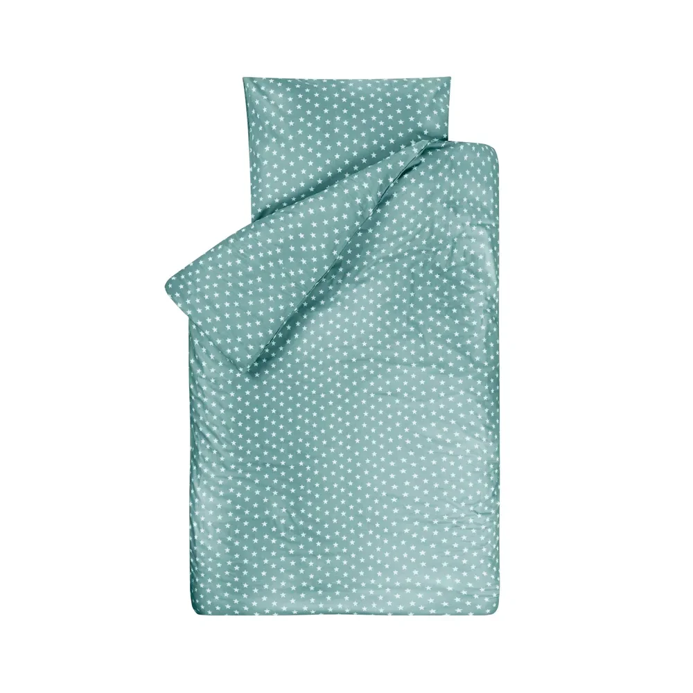 "Bink kinderbeddengoed sterren mint 100 x 135 image"