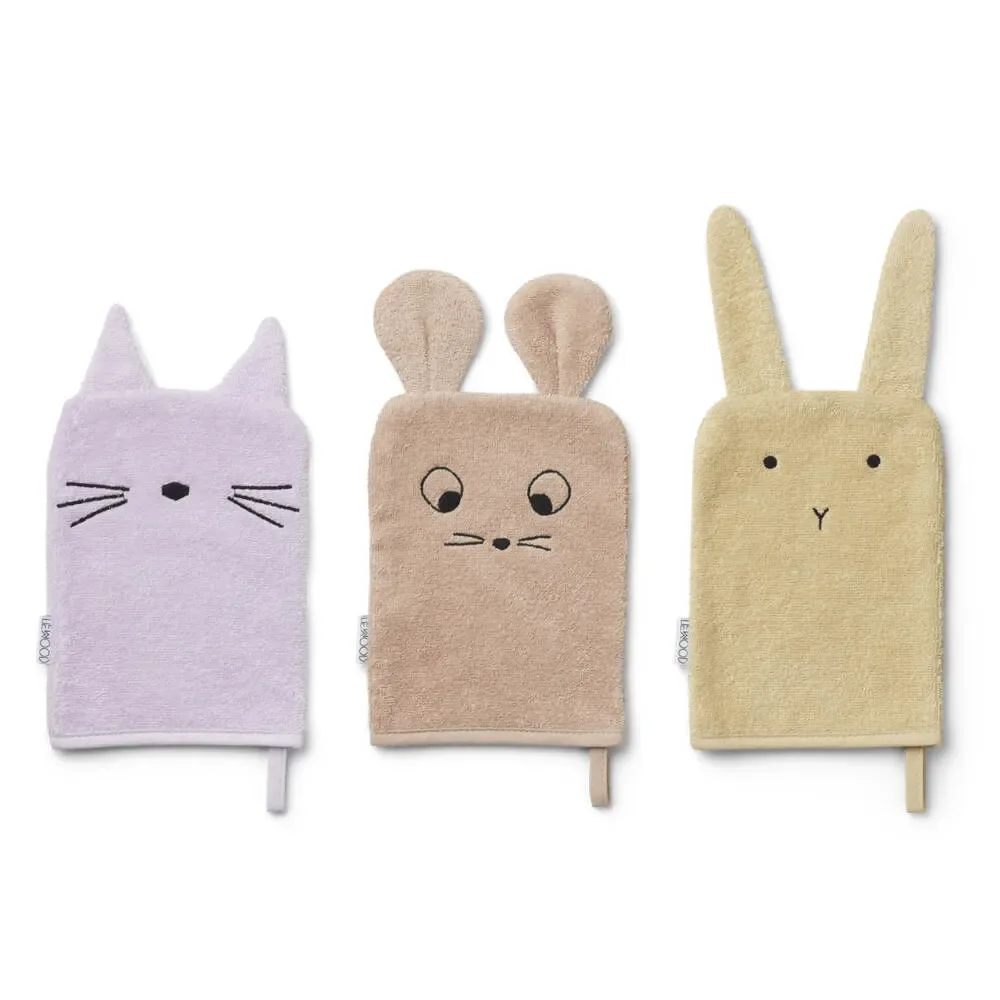 "Liewood "Sylvester" Washandjes Set Muis Lavendel image"