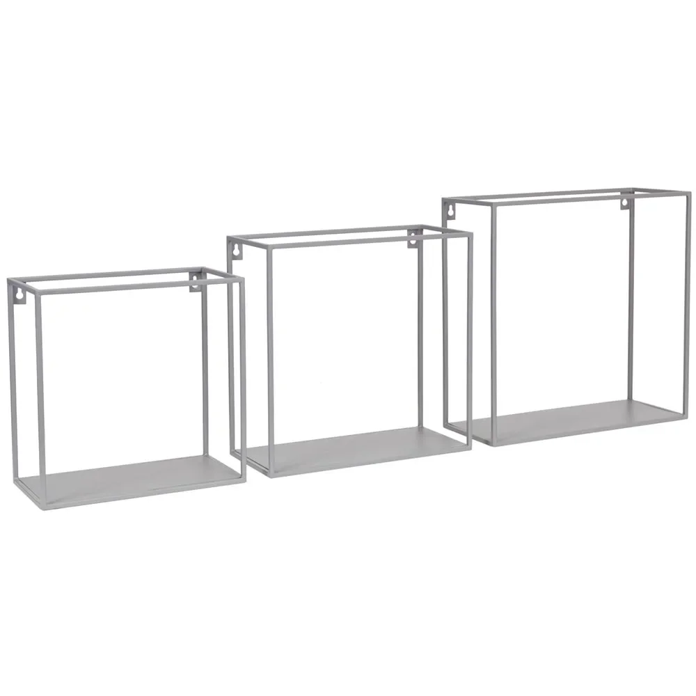 "Kidsdepot wandplank metaal grijs image"