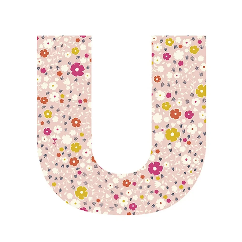 "Lilipinso sticker letter gebloemd U image"