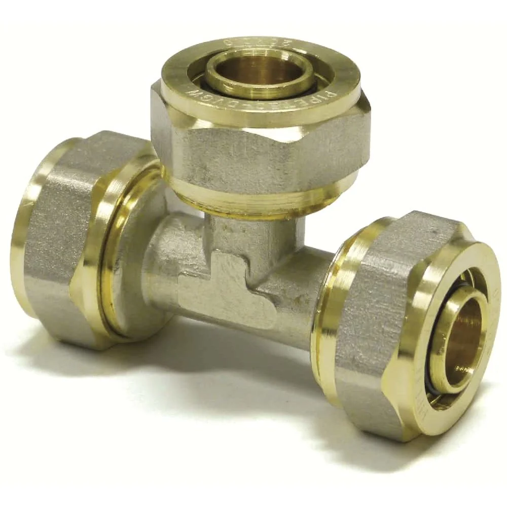 "Schroefkoppeling T-stuk 26mm – Eenvoudige Installatie zonder Persgereedschap image"