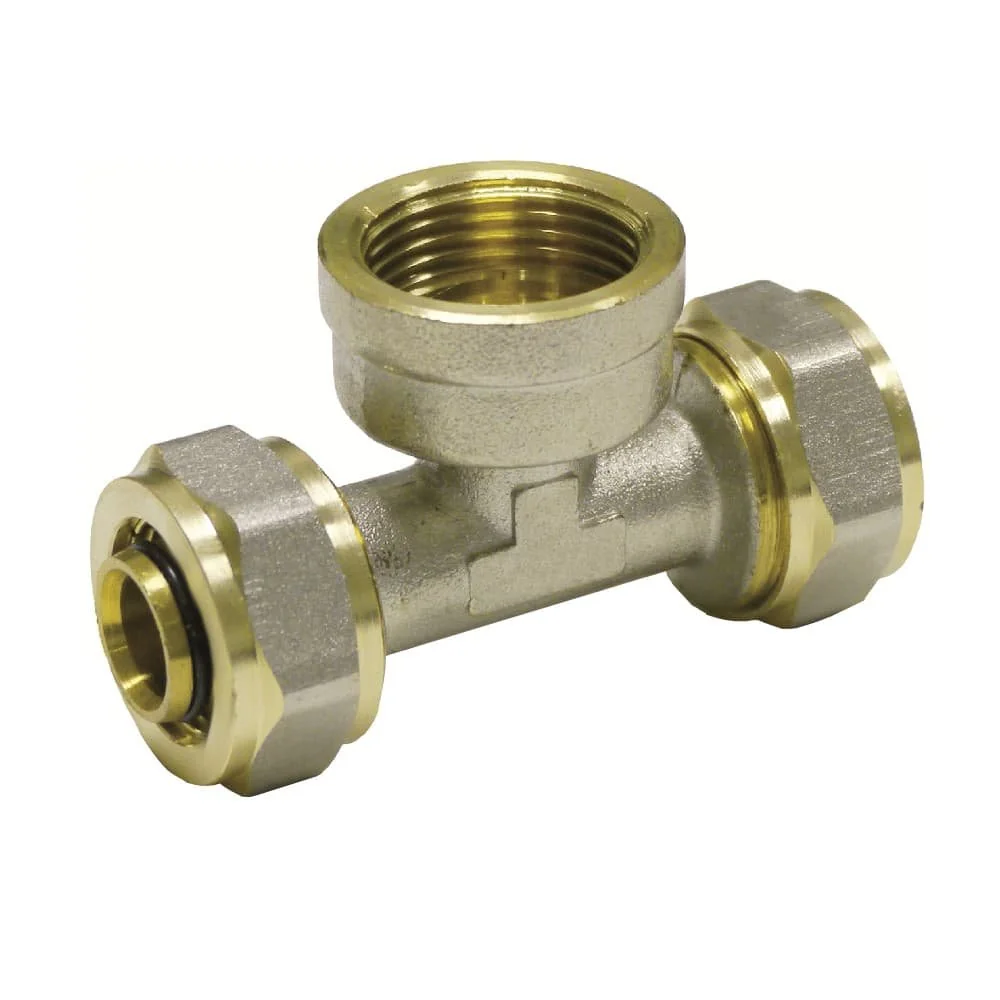 Schroefkoppeling T-stuk 20mm, 1/2" IG voor Verwarming & Installatie