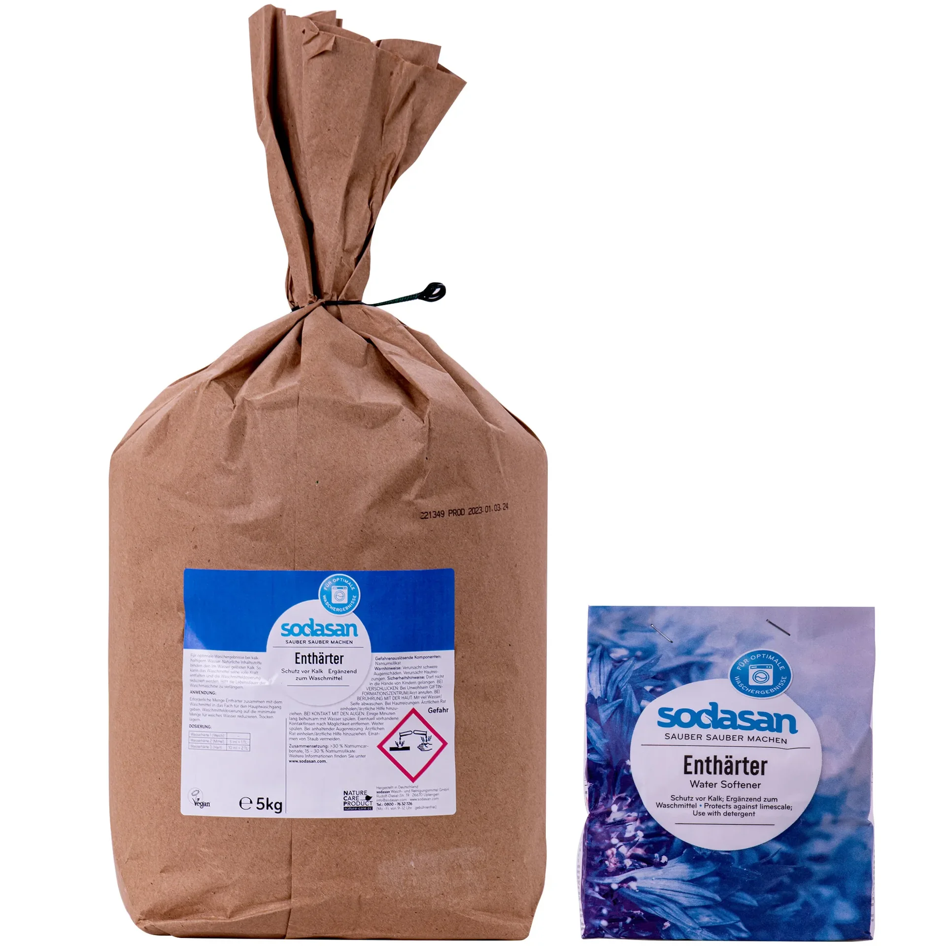 "Waterontharder, SODASAN, wasmachine ontkalker, natuurlijke waterontharder image"