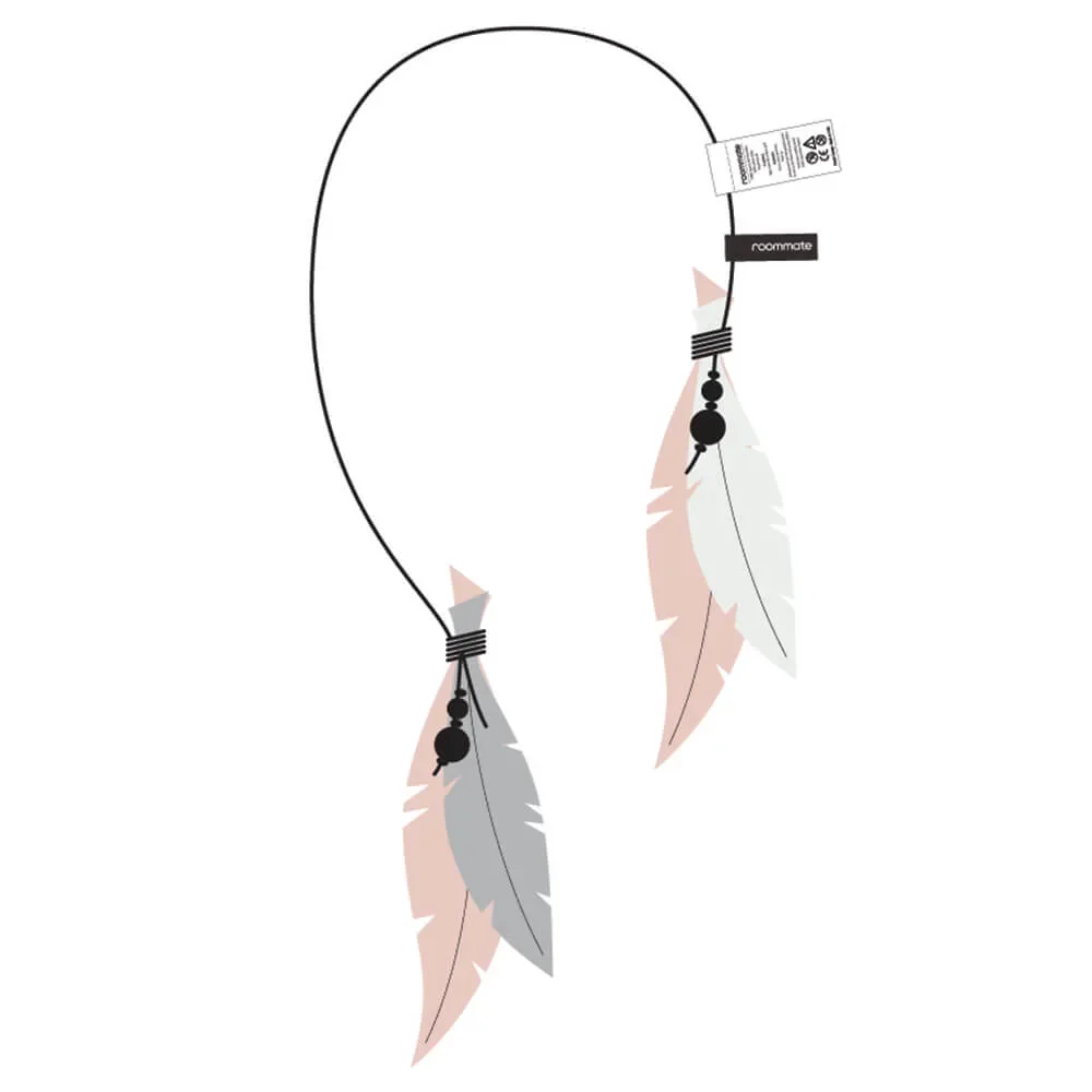 "Roommate decoratie veren hanger roze image"