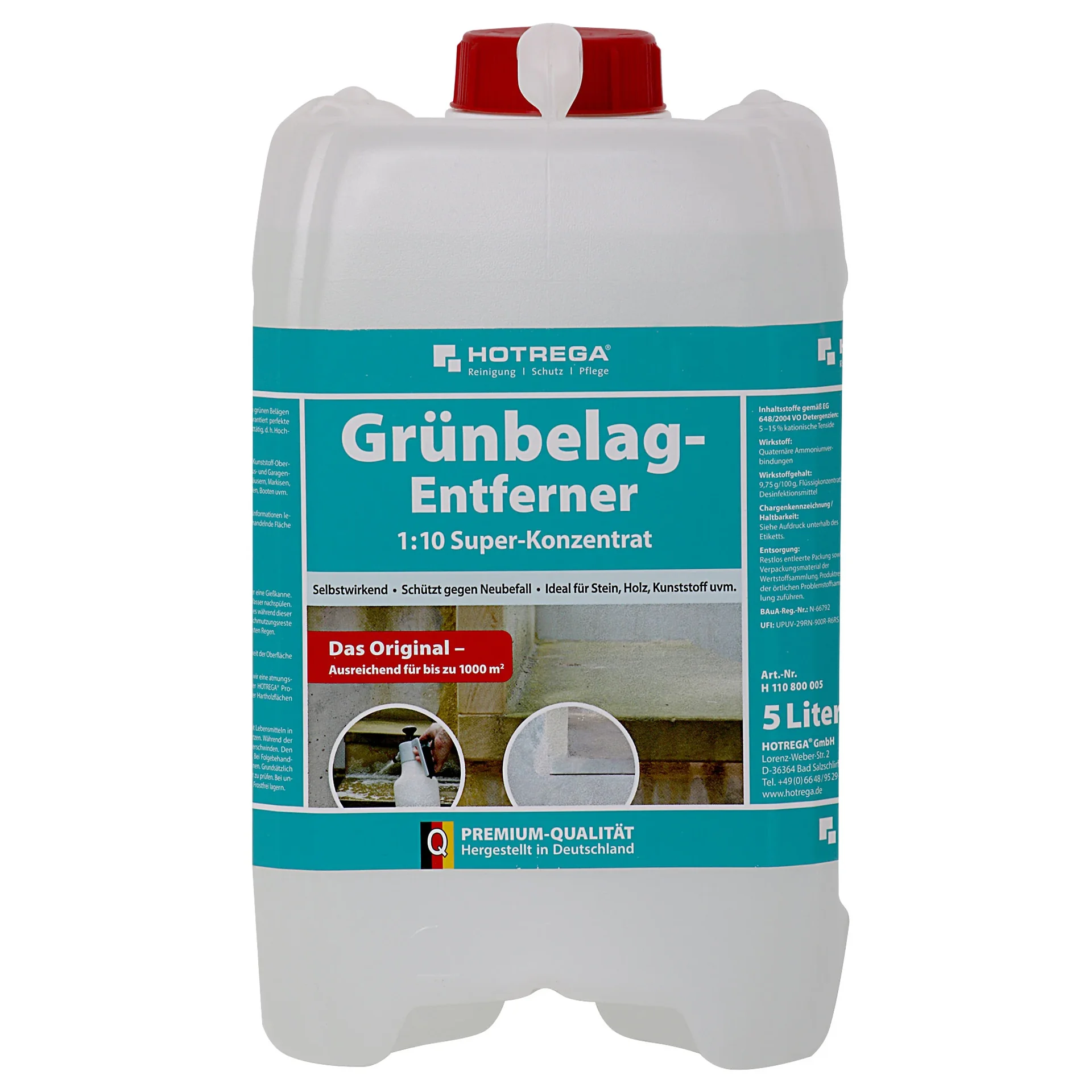 "Groene aanslag verwijderen, Super Concentraat 5 Liter, groene aanslag reiniger image"