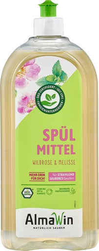 "Afwasmiddel, 1 liter, Wildroos Melisse, natuurlijk afwasmiddel image"