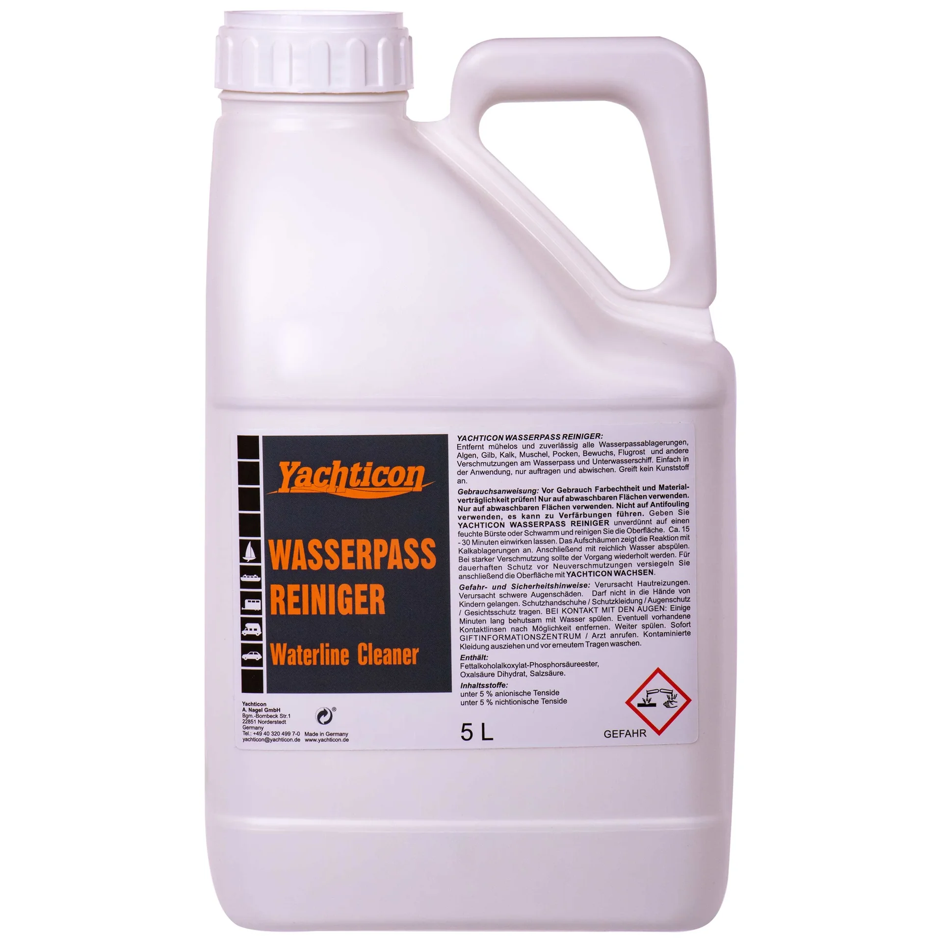 Waterpas reiniger 5 liter, waterlijn reiniger boot