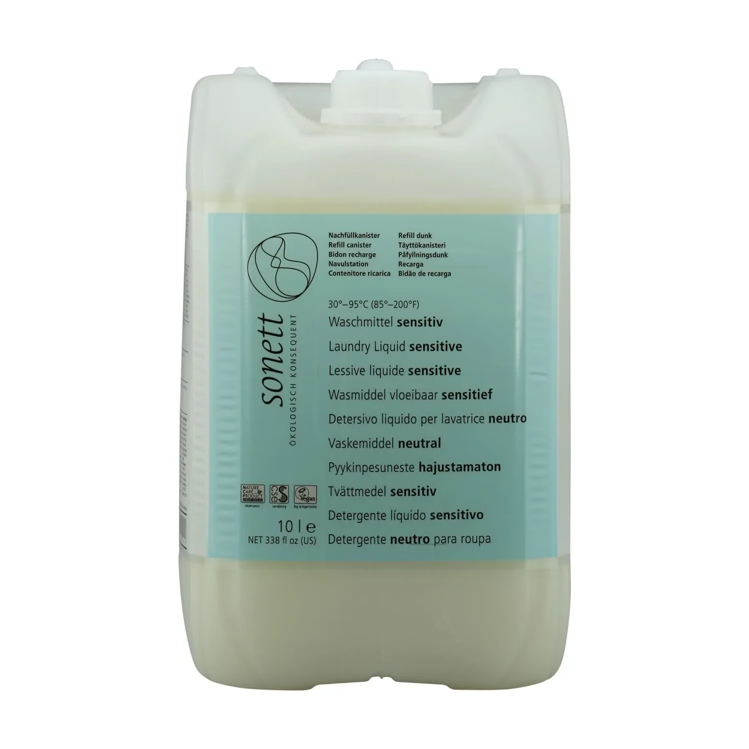 "Wasmiddel gevoelige huid, 10 liter, parfumvrij, zonder kleurstoffen image"
