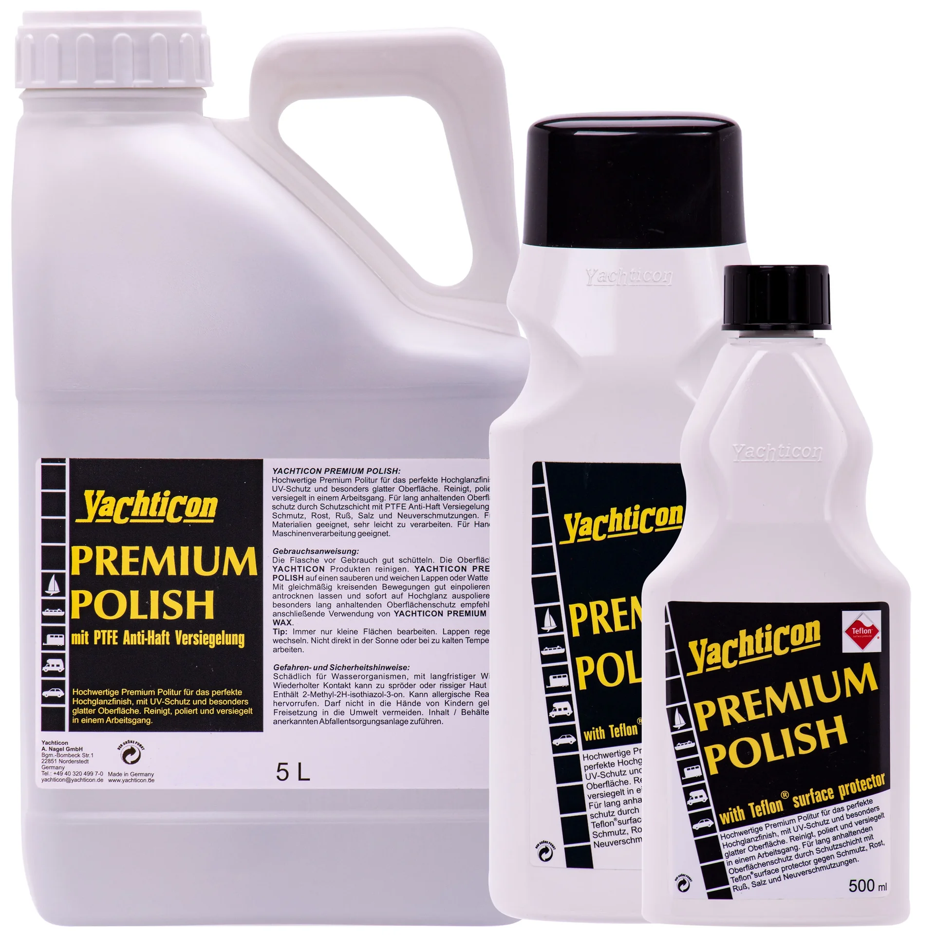 Boot polijsten, Premium Polish met Teflon surface protector, boot poetsen