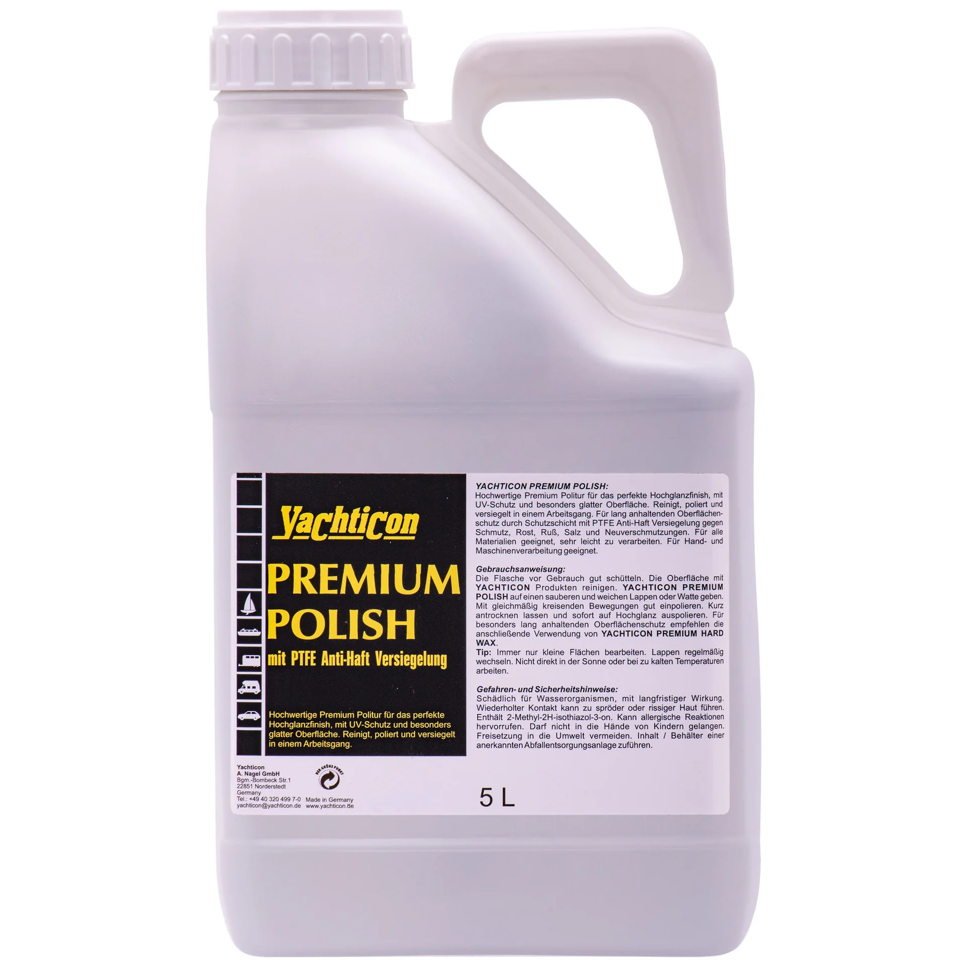 "Boot polish 5 Liter, boot poetsmiddel, jacht polish, met Teflon surface protector image"