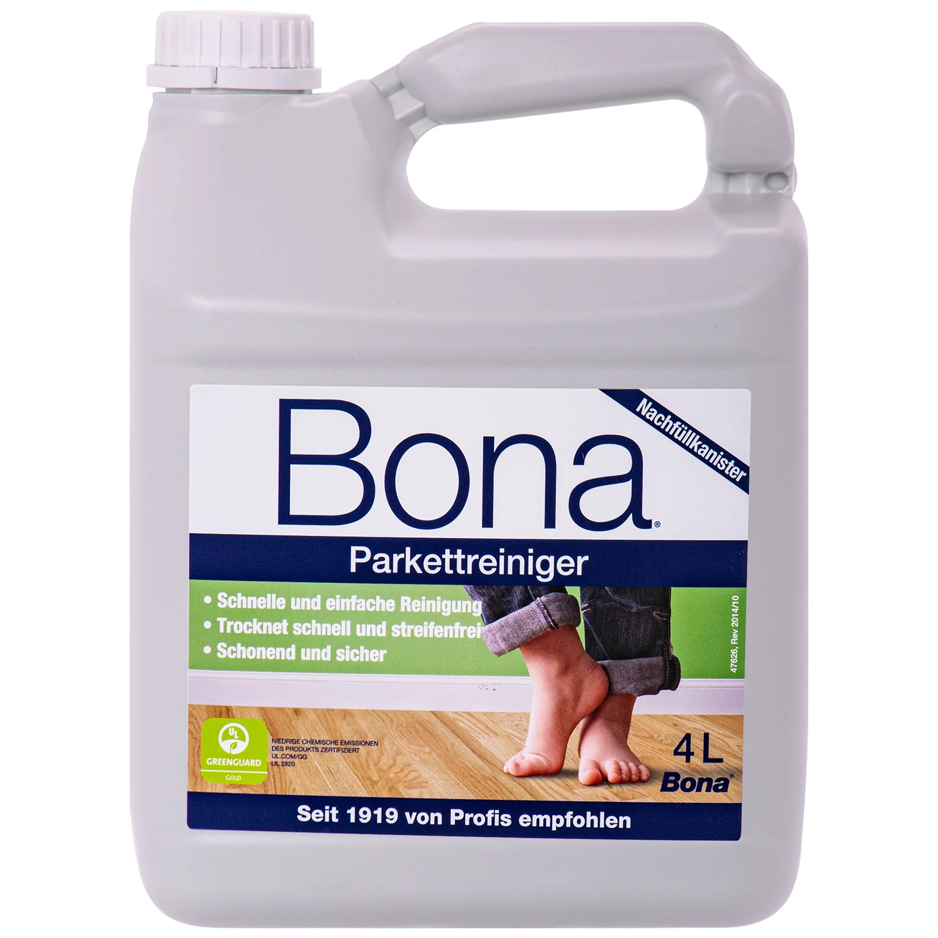 "Parket reiniger 4 Liter, navulling voor parket en houten vloer spray mop image"