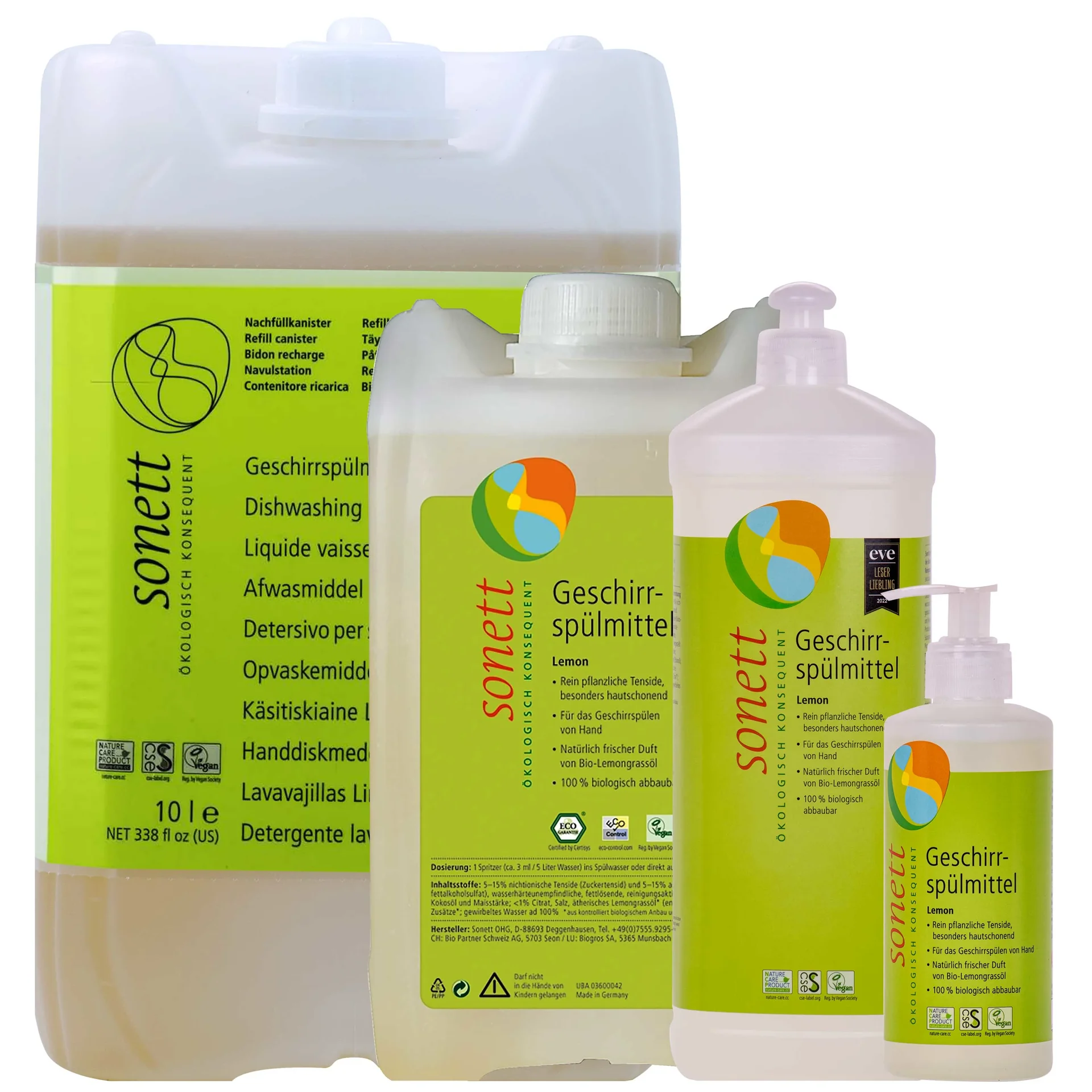 Afwasmiddel citroen, natuurlijk, ecologisch, biologisch, grootverpakking