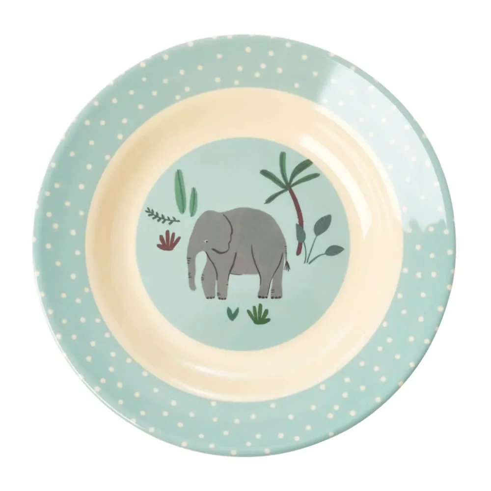 Rijst kinderkom jungle boy melamine