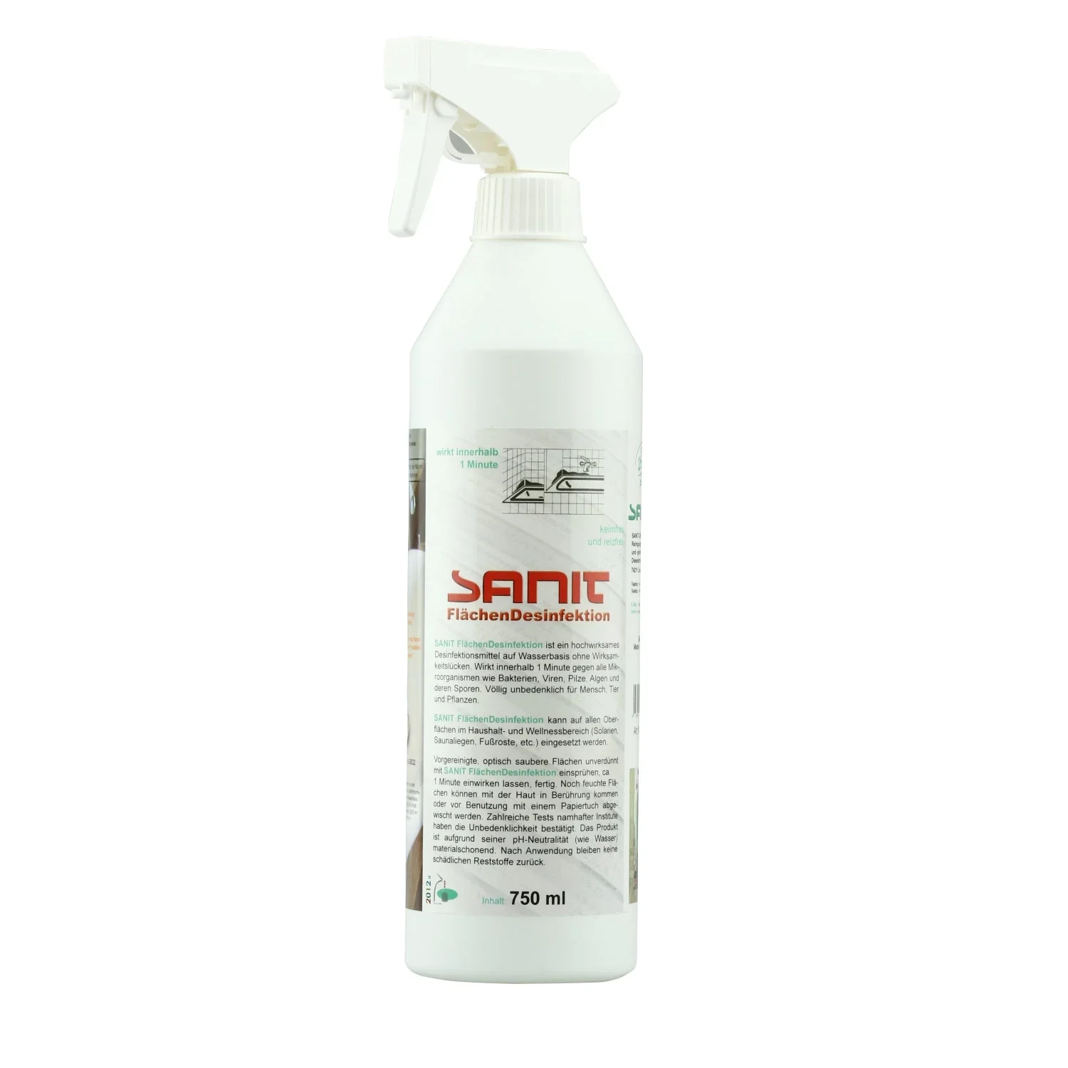 "Desinfectiespray, vlakken desinfectie 750 ml, desinfectiemiddel oppervlak image"