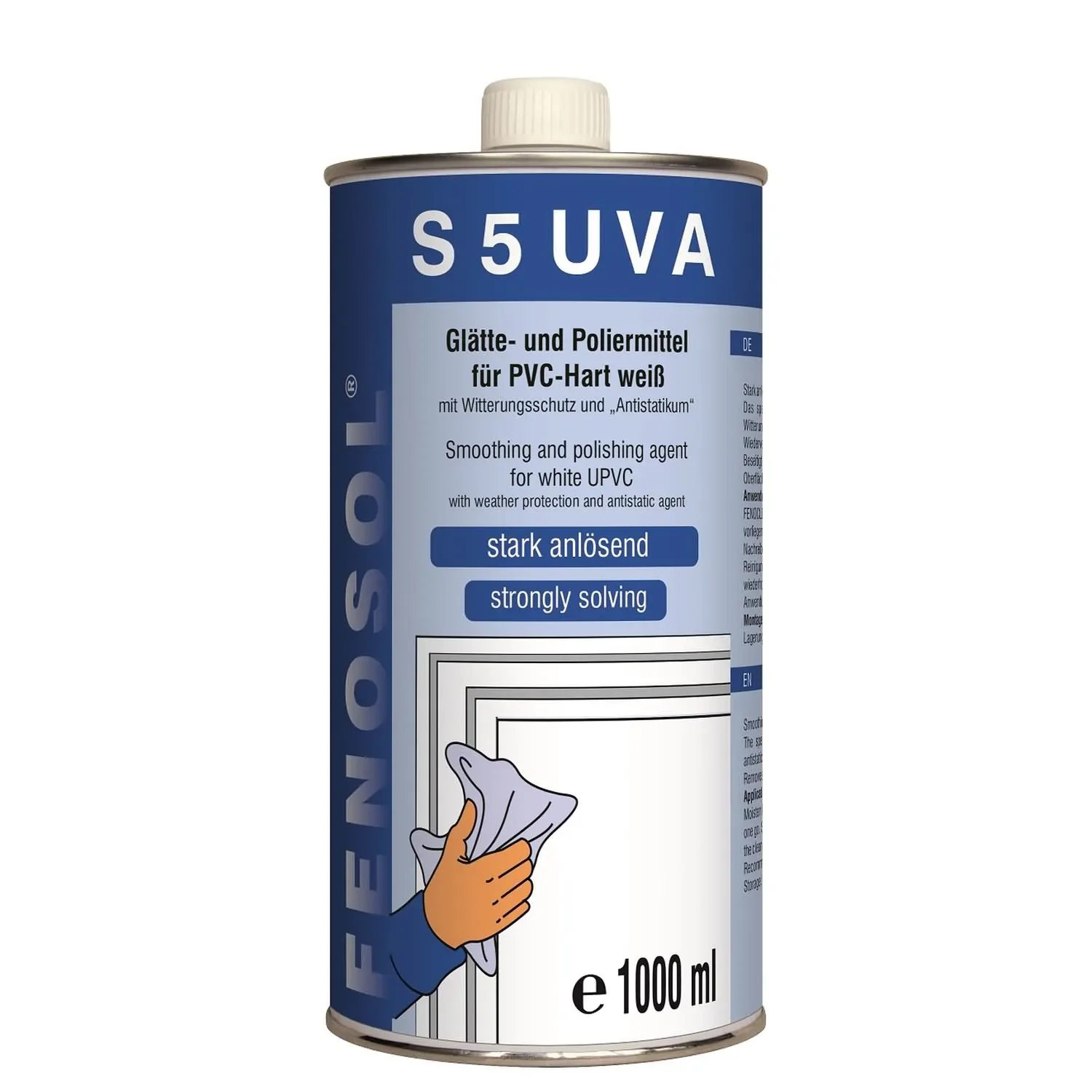 "Kunststof reiniger, Fenosol S 5, UVA reiniger, sterke kunststofreiniging, 1 liter image"