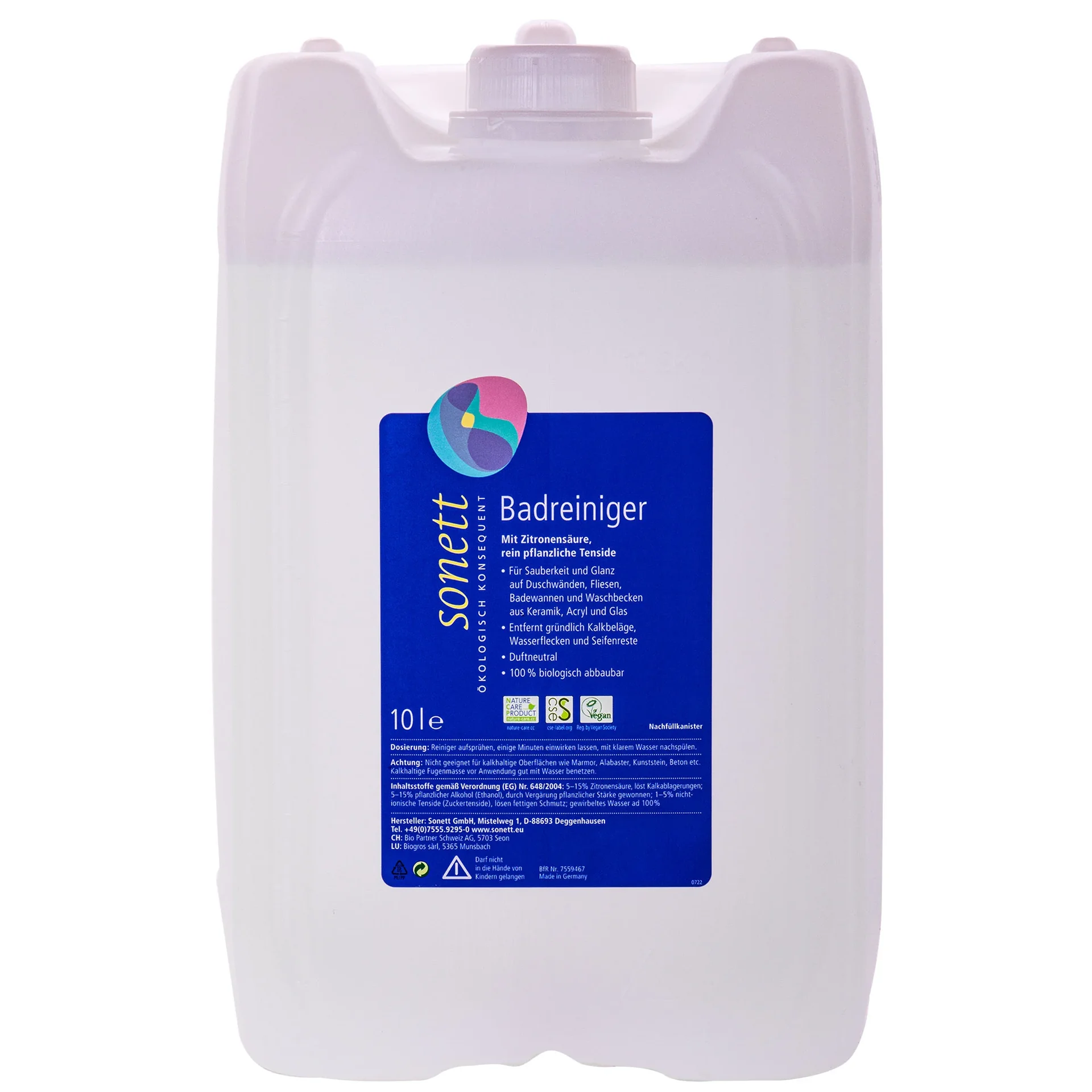 "Badreiniger 10 Liter, Badkamer Reiniger, Badkamer Schoonmaakmiddel image"