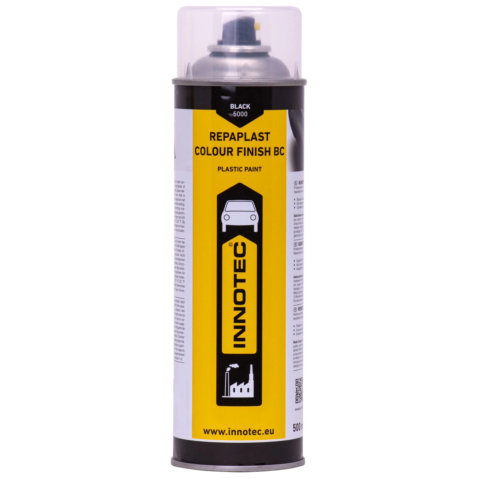 "Kunststof reparatie zwart, Kunststof coating 500ml, Repaplast Colour Finish BC image"