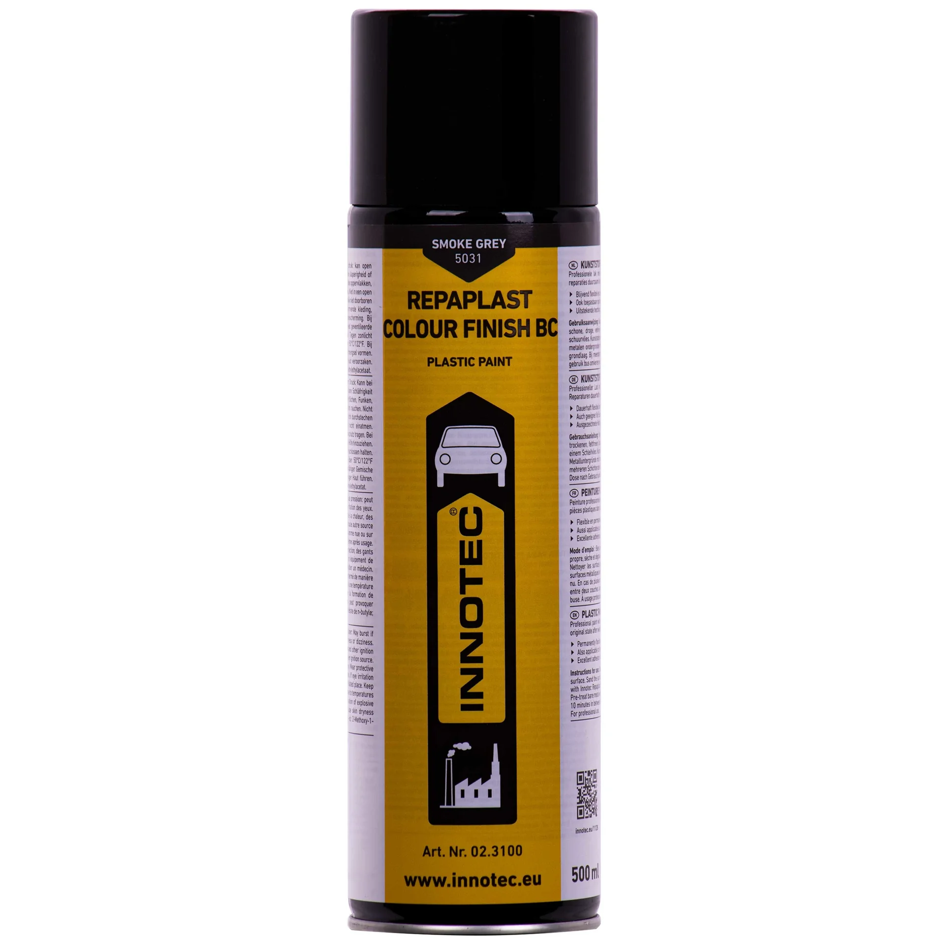 "Repaplast Colour Finish 500ml, Kunststof reparatie verf, rauchgrau smoke grey image"